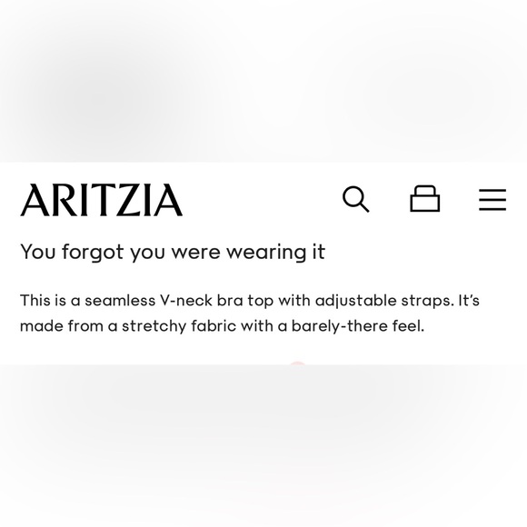 BNWT Aritzia seamless bra, size small. - Picture 6 of 8